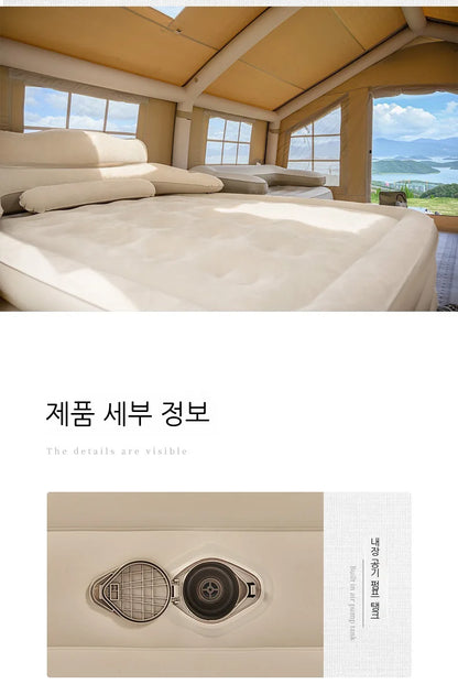 Lohascamping double Self-inflating Mattress Thick 40cm Compact Folding Camping Mattress Sleeping Bed Pad  Air bed Mat floor