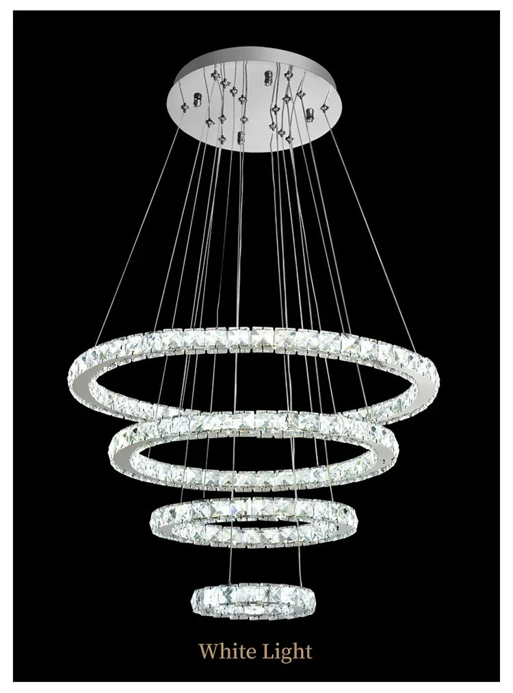 2024 Modern Crystal Ceiling Hanging Chandeliers for Living Dining Table Room Bedroom Lamps Home Decorations Pendant Light Lustre