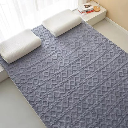 Thick Velvet Mattress Single Double Size Sponge Mattress Cushion Mat Soft Tatami Sleeping Pad