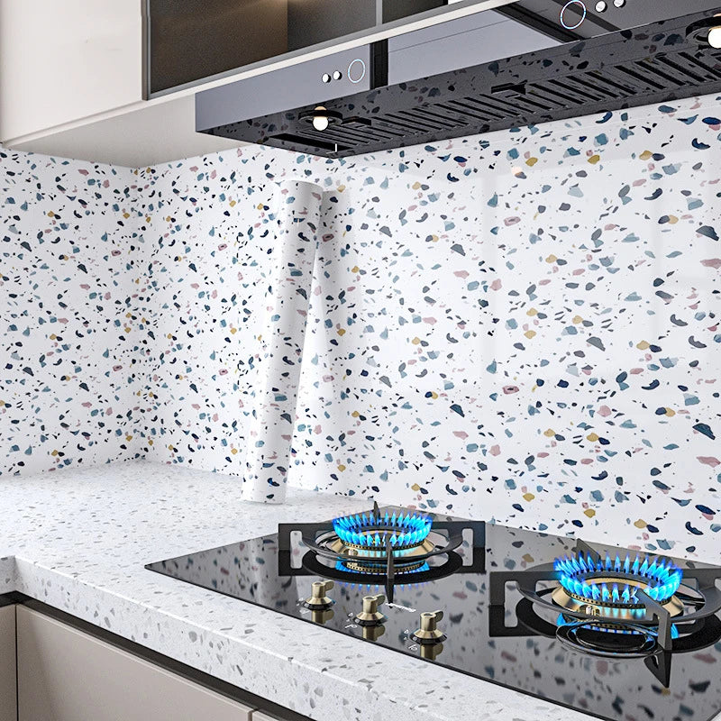 40cm Width Marble Self Adhesive Wallpaper Vinyl Wall Stickers Waterproof Contact Paper For Kitchen Decorative Film Home Decor