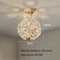 Modern K9 Pure Crystal Bedside Small Chandelier Light Lluxury Crystal Wall Lamp Corridor Ceiling Lamp Bar Decoration Noble Lamps