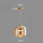 Glass LED Pendant Light for Kitchen, Restaurant, Hanging Lamp, Modern Bedroom, Bedside Shop Decoration, Ceiling Chandeliers, Lustres Decor