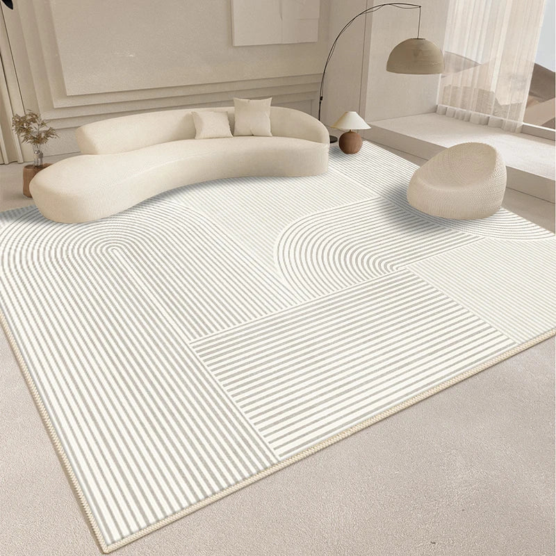 Modern Style Living Room Decoration Line Carpet Fluffy Soft Rugs for Bedroom Abstract Design Plush Rug Home Thickened Floor Mat