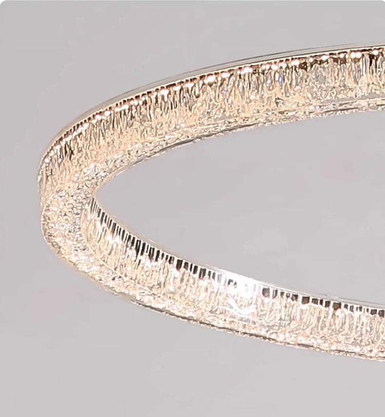 Modern ring stairs led lights pendant light lamps for living room led Chandeliers for dining room hanging light indoor lighting