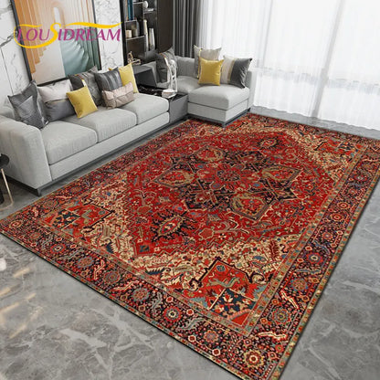 Persia Bohemia Nordic  Area Rug Large,Carpet Rug for Living Room Bedroom Sofa Doormat Decoration,kids Play Non-slip Floor Mat 3D