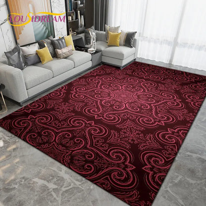 Persia Bohemia Nordic  Area Rug Large,Carpet Rug for Living Room Bedroom Sofa Doormat Decoration,kids Play Non-slip Floor Mat 3D