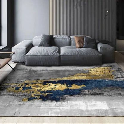 Light Luxury Splashing Ink Living Room Large Area Carpet Bedroom Decor Rugs Non-slip Floor Mat Lounge Rug Hotel Lobby Carpets