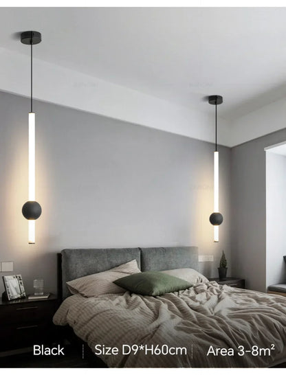 Modern Simple LED Pendant Lamp Living Room Bedroom Bedside TV Background Kitchen Island Restaurant Home Decor Lighting Fixture