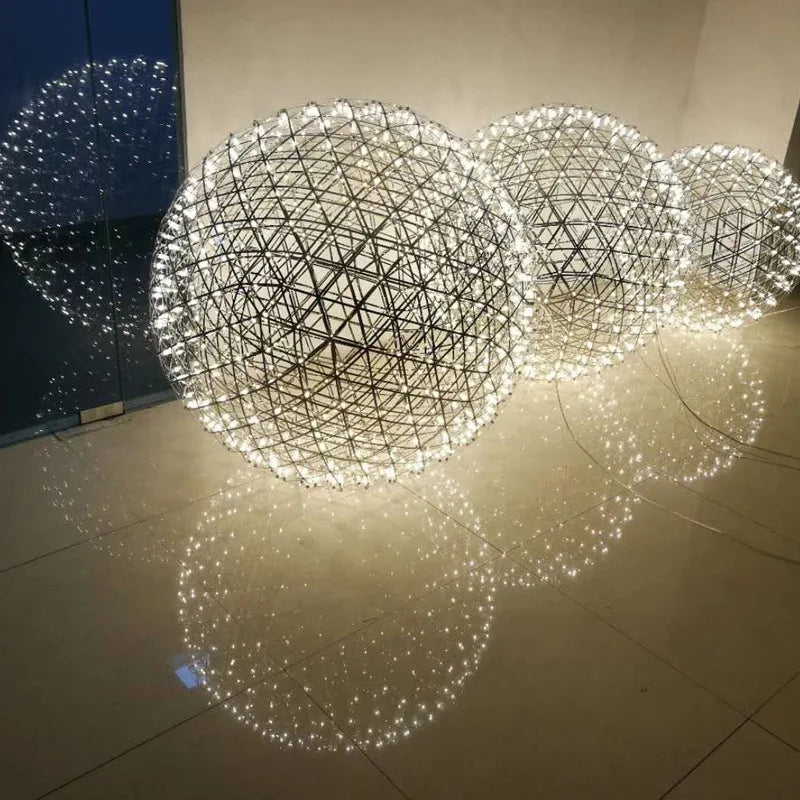 Chandelier Shop Commercial Spark Ball Full Sky Star Milk Tea Shop Restaurant Exclusive Network Bar Creative Art Decoration Light