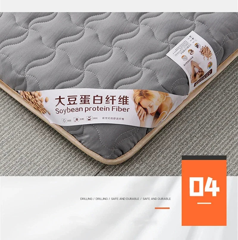 Bed Mattresses Toppers Comfortable Memory Foam Breathable Antibacterial Cushion Folding Mattress Quilt Sleeping Tatami Mats