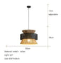 Vintage Wabi Sabi Chandelier Handmade Hemp Rope Pendant Light for Restaurant Bar Cafe Dining Room Led Rattan Lamp