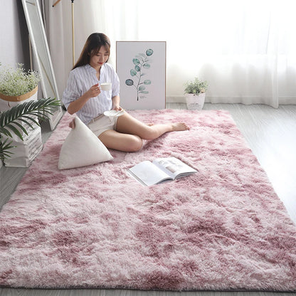 Pink Kids Carpet For Girls Bedroom Decoration Nordic large Living Room's Rugs Fluffy Hall Carpets Soft Plush Nursery Play Mats