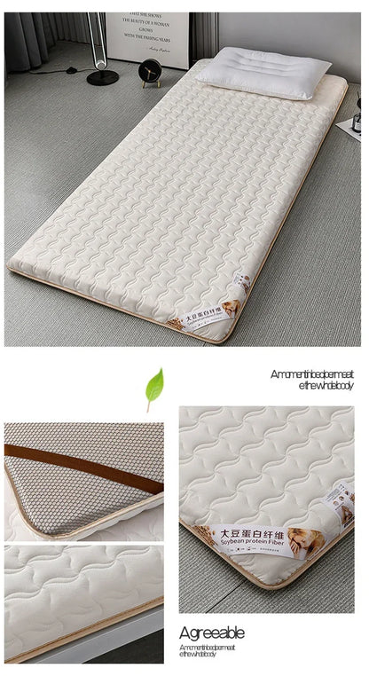 Bed Mattresses Toppers Comfortable Memory Foam Breathable Antibacterial Cushion Folding Mattress Quilt Sleeping Tatami Mats