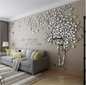 3D Mirror Tree Wall Sticker, Living Room Decals, DIY Acrylic Art, TV Background Wall Poster, Home Decoration, Bedroom Wallpaper