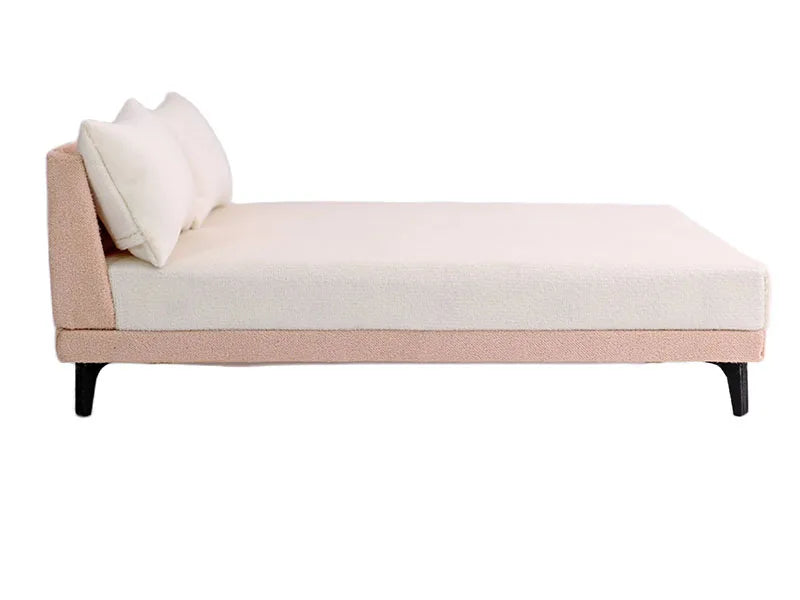 1:12 Dollhouse Miniature Furniture Modern Bedroom Bed /W Pillows Fabric Bed OB11 Toy