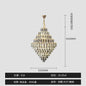 Designer LED Light Luxury Villa Main Hall Crystal Chandelier Luxury Hotel Restaurant Sales Office Custom Lights Pendant lights