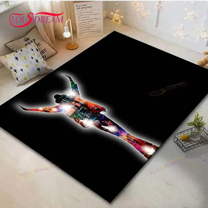 Fashion M-Michael-Jackson Printed  Carpets Living Room Anti-Skid Area Rug Kids Bedroom Mats Yoga Mat Large Carpet Decor