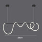 Post-Modern Restaurant Notes Long Hose Lamp Creative Bar Cafe Shop Art Front Desk Designer Chandeliers
