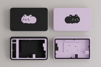 Cute Cat Split Mechanical Keyboard Kit Wireless Tri-mode GASKET Hot-Swap RGB Ergonomic Custom Aluminum Split Gaming Keyboard