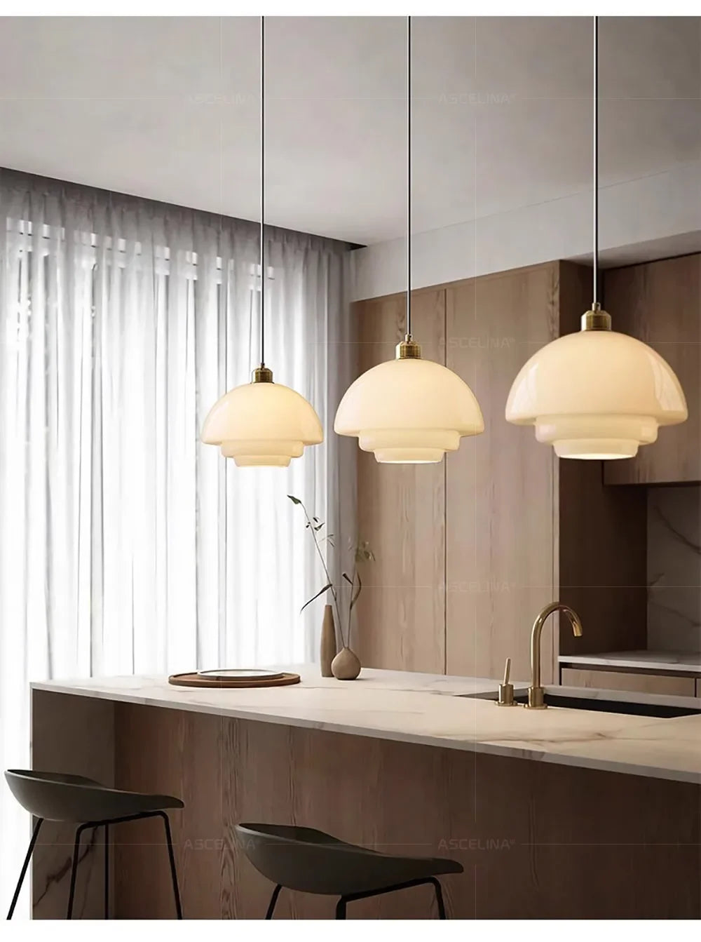 Nordic  Glass Pendant Lamp Art Decorative Dinning Room Lamp Kitchen Island Bedrrom Bedside LED E27 Modern Light Fixtures