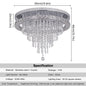 Luxury Crystal Modern LED Ceiling Chandelier Light Remote Dimming Round Ceiling Lamp for Home  Decoration Indoor Hanging Lamps