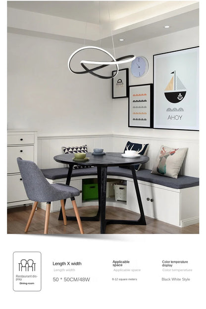 Dining Room Lamp Personality Creativity Clover Restaurant Pendant Lamp Nordic Modern Simple Dining Room Hotel Art Bar Lamp