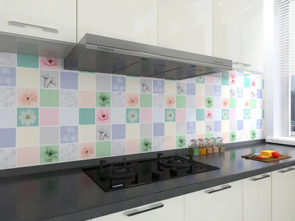 Kitchen Stove Oil-proof Sticker Waterproof High Temperature Resistant Wallpapers Kitchen Decoration Self Adhesive Contact Paper