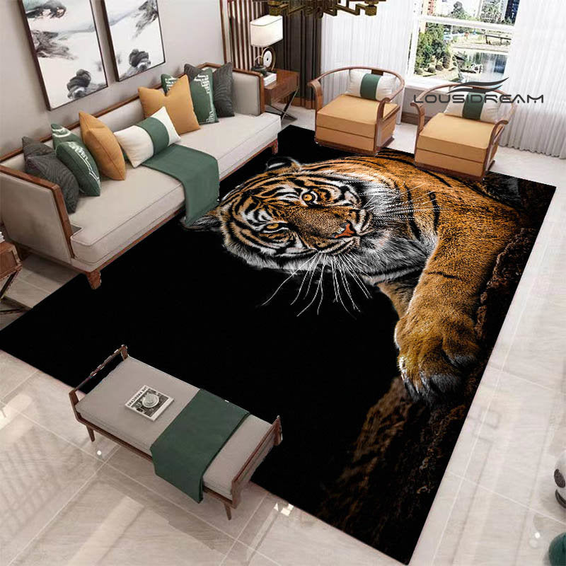 3D tiger printed carpet Fashion yoga mat Photography prop room decor  area rug  carpets for living room