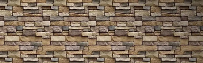 Waterproof Self-Adhesive Stone Brick Wallpaper for Living Room Kitchen Bedroom Removable Stickers for Fall Aesthetic Wall Decor