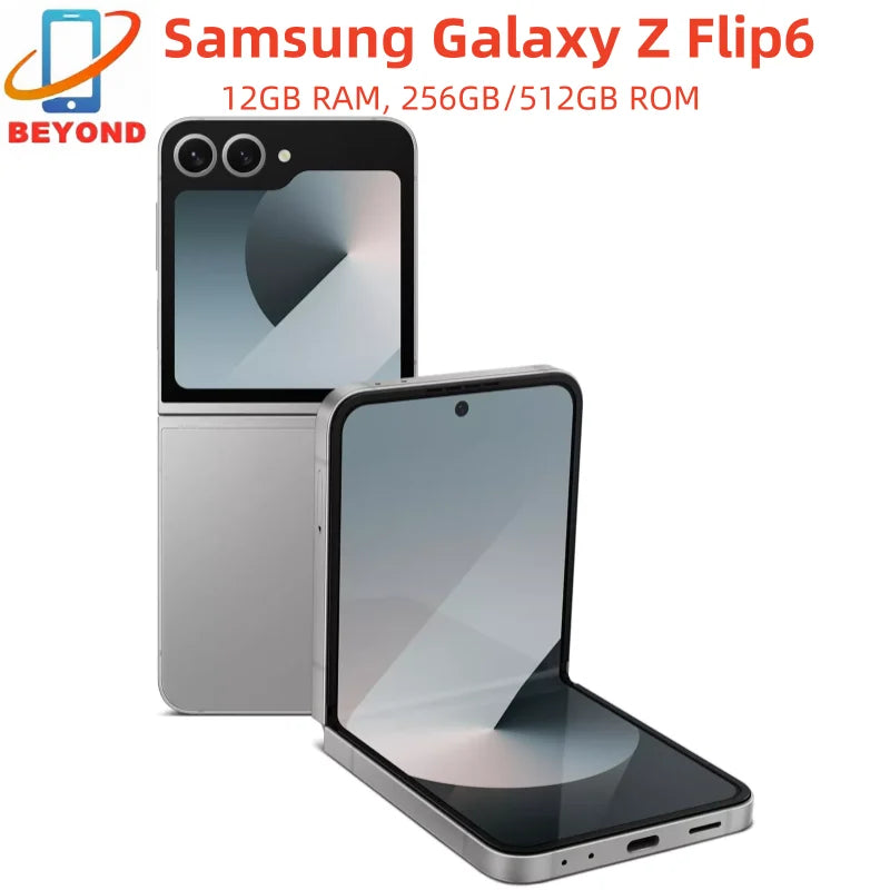 Samsung Galaxy Z Flip 6 5G F741B F741U1 F741N 256/512GB ROM 12GB RAM 6.7" NFC Snapdragon Foldable Original 99% New AI Cell Phone