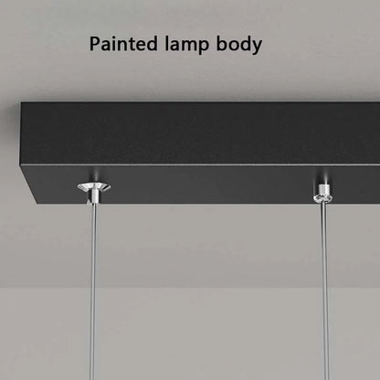 Scandinavian Modern Simple Planet Living Room Light Creative  Long Strip Dining Table Bar Wave Decorative Dining Room Chandel