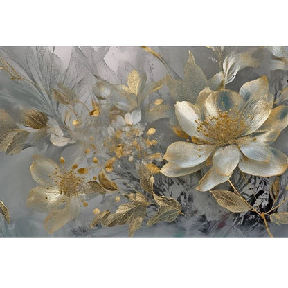 Wallpaper Luxury Creative Home Decoration 3D Stereoscopic Embossed Golden Flowers Wall Mural Paper Bedroom Living Room Backdrop