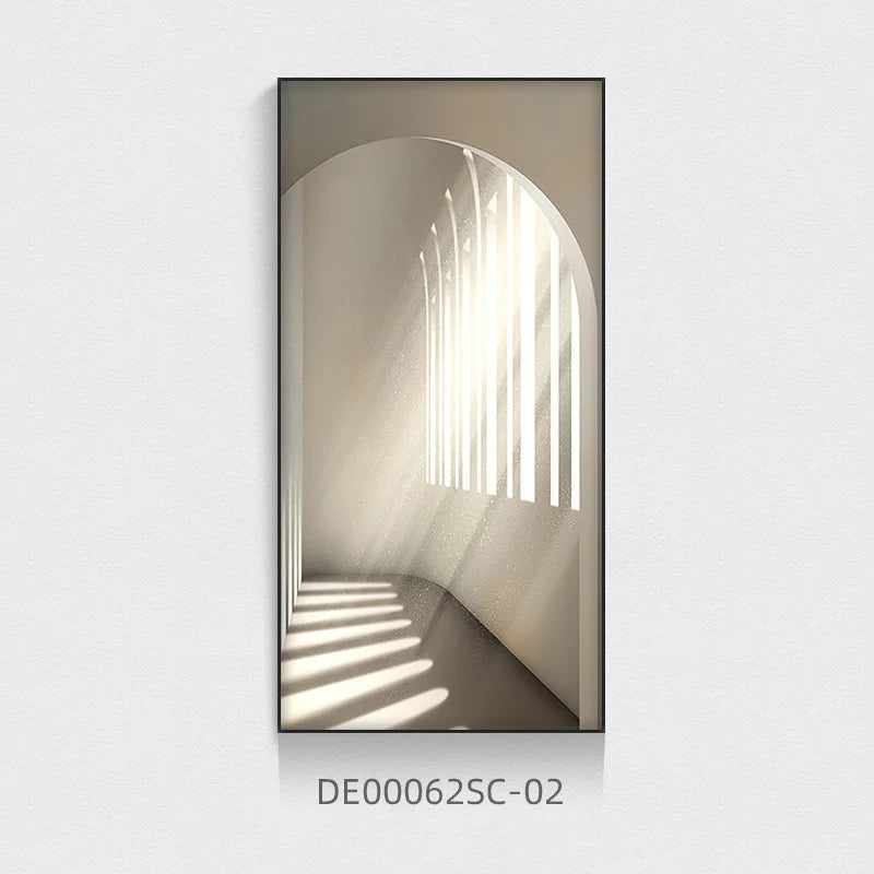 Modern Light Luxury Entrance Corridor Building Extension Decorative Painting Architecture Posters Prints Porch Wall Decoration