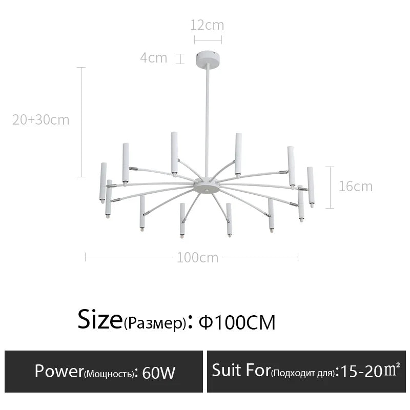 Living room lamp, new light luxury bedroom chandelier Nordic lamps modern minimalist atmosphere For home dining room Lights