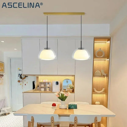 Lustre Glass Hanging Lamps Modern Luxury Home Decor Pendant Light Bedroom Living Room Kitchen Dining Table Cafe Suspend Fixture