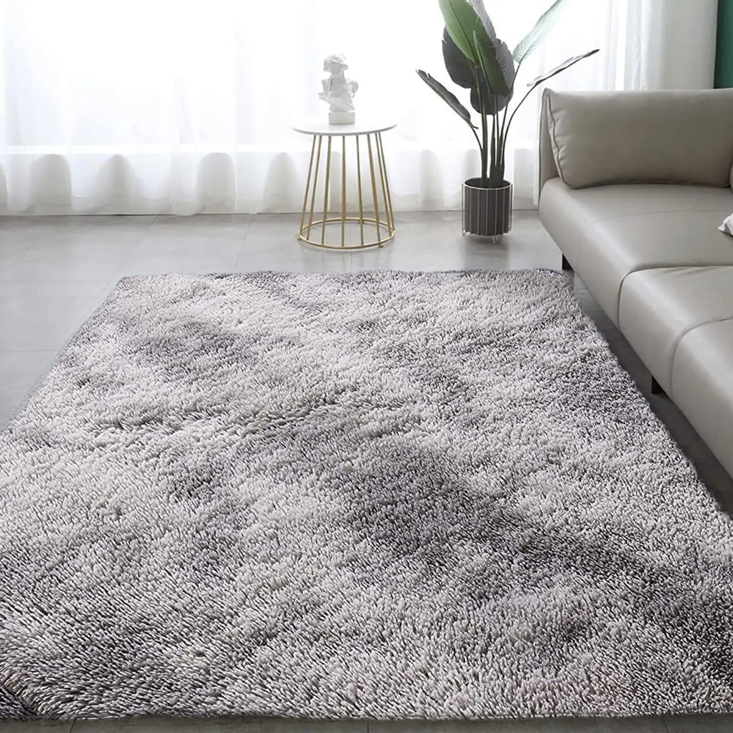 Ultra Soft Fluffy Area Rugs for Bedroom Shaggy Bedroom Carpet Plush Living Room Furry Floor Rugs Non-Slip Tie-Dyed Floor Carpet