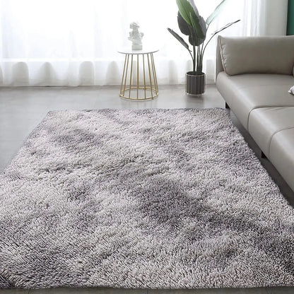 Ultra Soft Fluffy Area Rugs for Bedroom Shaggy Bedroom Carpet Plush Living Room Furry Floor Rugs Non-Slip Tie-Dyed Floor Carpet