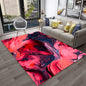HD Colour Fluid Irregular Illusion Marble 3D Carpet Rug for Home Living Room Sofa Doormat Decor,kids Area Rug Non-slip Floor Mat