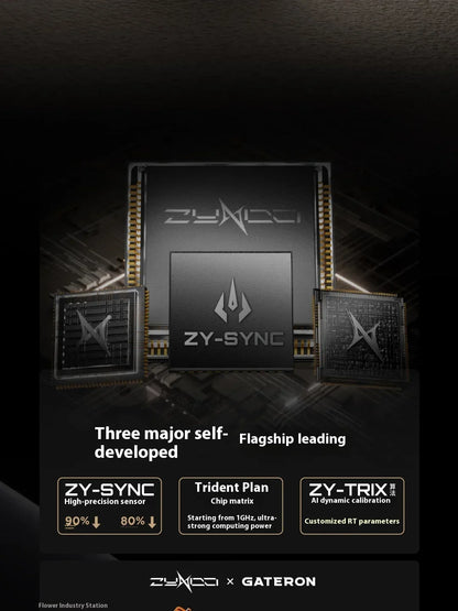 ZYNOO Y65 Magnetic Switch Keyboard Wired Gaming Aluminum Alloy 8K RGB Mechanical Keyboard 0.001mm RT Gasket Keyboard PC Gamer
