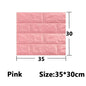 1-30Pcs 35cmx30 3D Wall Panels Stickers Wallpaper DIY Waterproof for Living Room Bedroom Kitchen Background Decoration