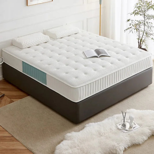 117008I Quanu Comfortable Soft King Size Customization Bedroom Latex Mattress Home Mattresses
