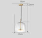 Glass LED Pendant Light for Kitchen, Restaurant, Hanging Lamp, Modern Bedroom, Bedside Shop Decoration, Ceiling Chandeliers, Lustres Decor