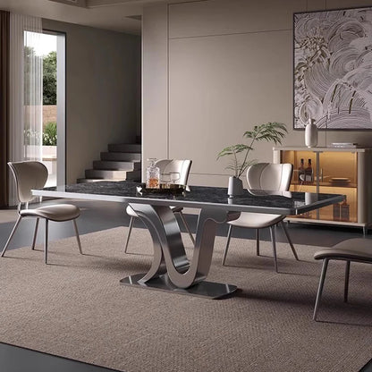 Kitchen Luxury Dining Table Modern Study Large Industrial Bar Living Room Home Furniture Mesas De Comedor Extended Garden JGY