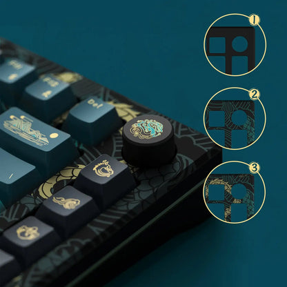 Akko MOD007 HE Year of Dragon Rapid Trigger Mechanical Keyboard 75% Magnetic Switch RGB 8K Polling Rate RT0.01mm Gaming Keyboard