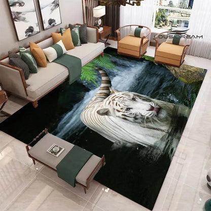 3D tiger printed carpet Fashion yoga mat Photography prop room decor  area rug  carpets for living room