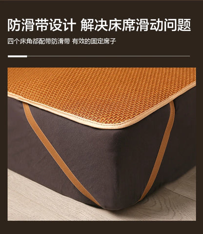 Cool mat summer rattan mat dual-use student dormitory single double foldable mattress summer natural pure rattan straw mat home