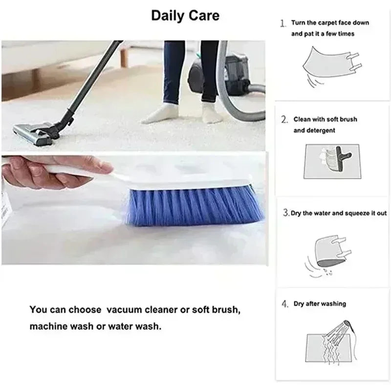 VIKAMA Light Luxury Carpet Round Game Living Room Computer Bedroom Chair Floor Mats Basket Gaming Video Carpet Home Decoration