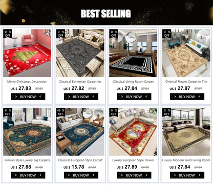 Luxury Classic Style Lobby Long Corridor Carpet Floral Wedding Passageway Large Area Rug Comfortable Washable Non-slip Floor Mat