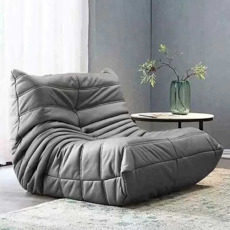 Fireside Chair for Adult Armless Floor Sofa Soft Comfy Lounge Chair Foam Sofa Accent Chair for Living Room Bedroom Bean Bag Sofa