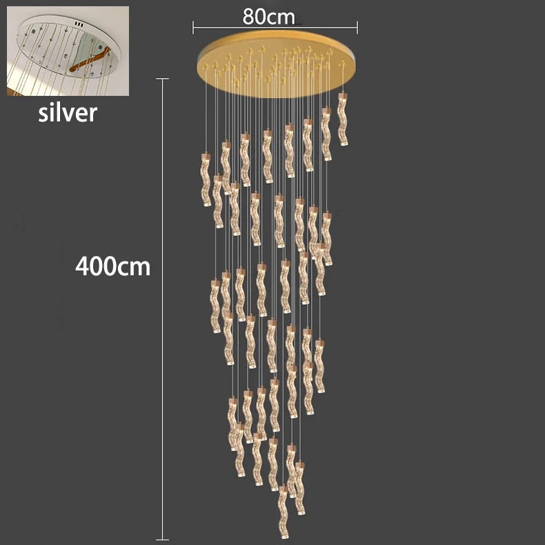 Nordic home decoration, stair chandelier, living room bedroom and dining room Pendant lights, ceiling light, indoor lighting